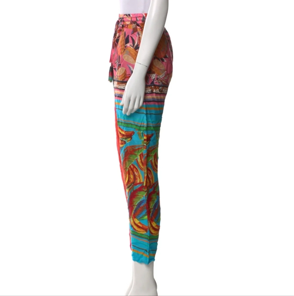 FARM RIO Tropical Mixed Scarf Pants - Picture 14 of 14